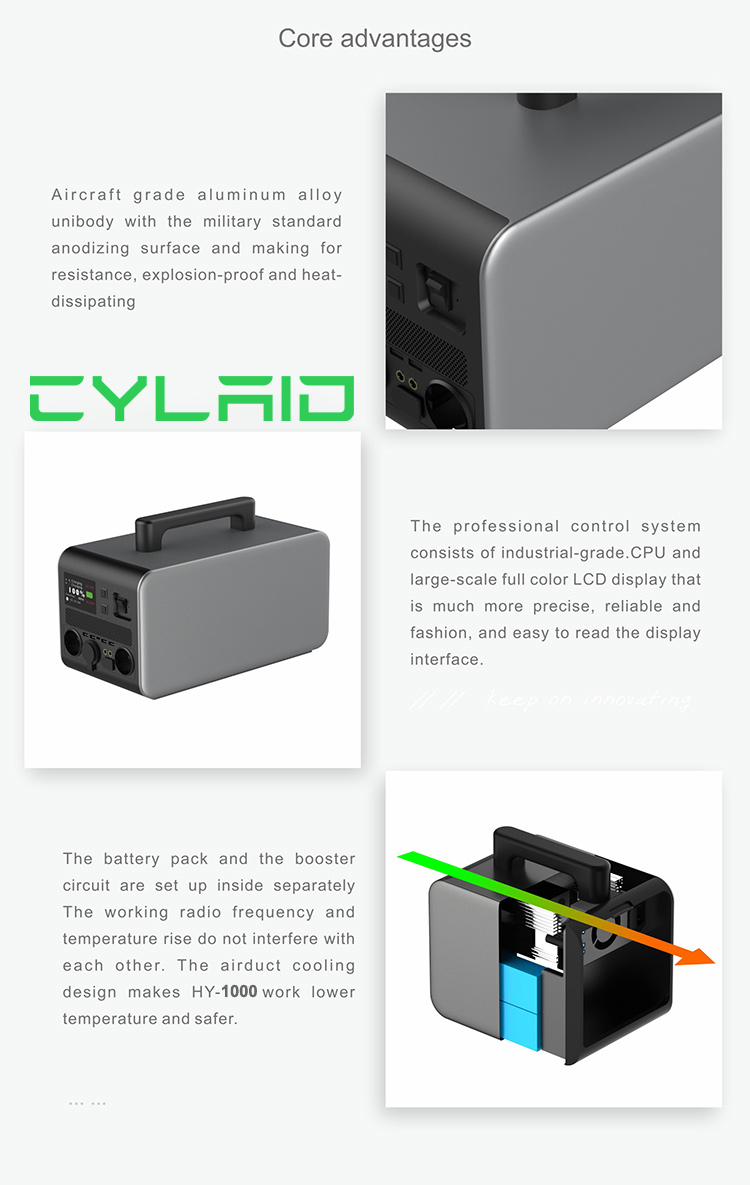 500W AC DC USB Type-C Port Solar Generator for Camping Fully Charged in 6-7 Hours