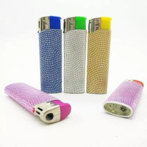 Customization Import Direct Refill Cigarette Electric Lighter with Diamond