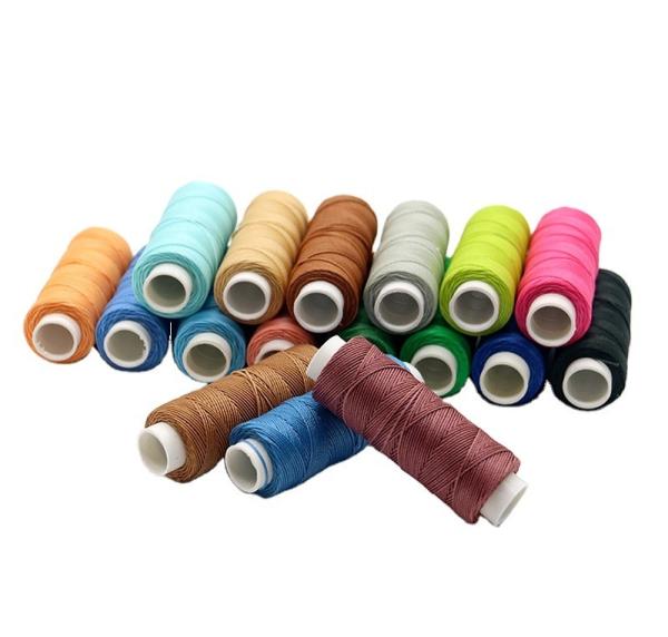 Chemical-Resistant Hand Knitting 0.35MM Polyester Waxed Thread for Leather