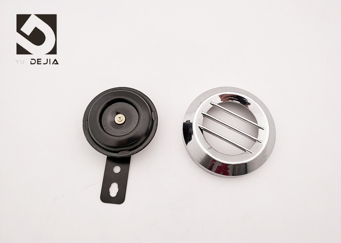Black Disc Small Motorcycle Horn Replacement 12V 1.5A Clear Voice / Loud Voice