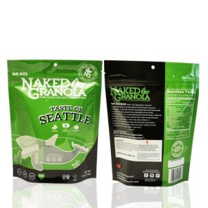 China 120 Micron Recyclable Custom Printed Stand Up Pouches Resealable Bags on sale