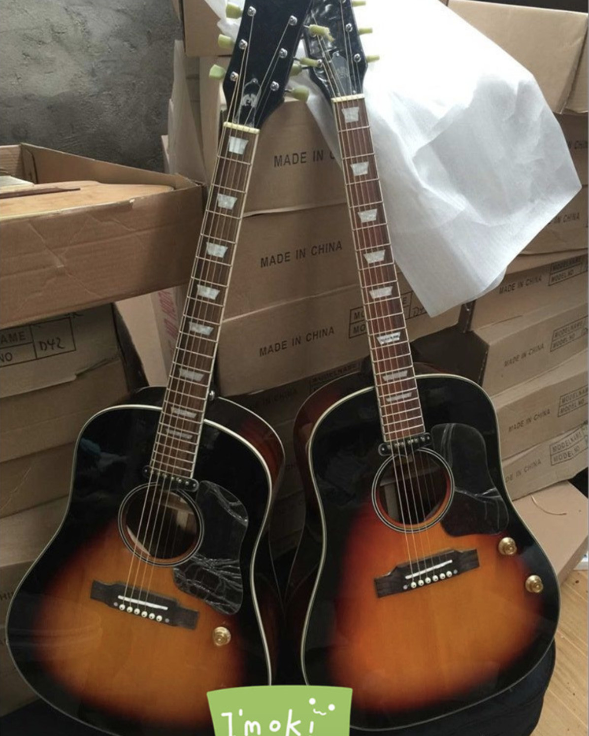 2018 New + Factory + Chibson G160e VS acoustic guitar sunburst John Lennon G160 electric acoustic guitar