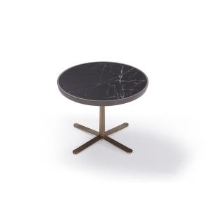 Stellar Base Black Marble Coffee Table Ceramic Top With SS Frame