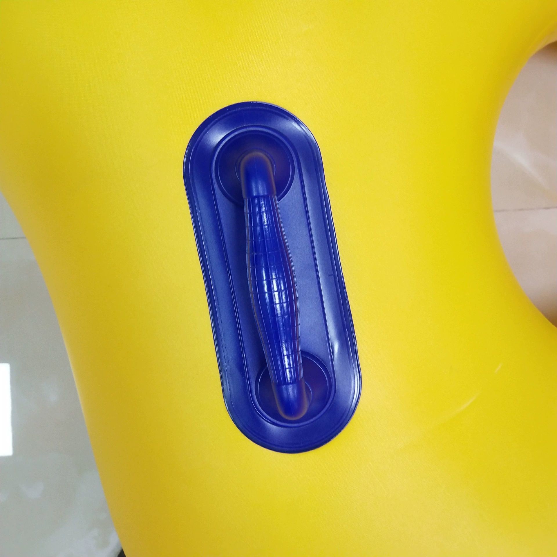 Aqua Theme Park Slide Swim Ring Inflatable With Handle For Water Game Play