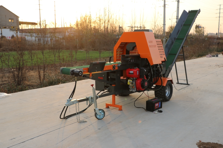 Firewood Processing Made Easy with this Gasoline Firewood Splitter