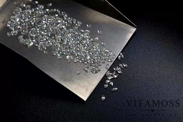 Wholesale Fancy Moissanite Marquise shape White color 4*8mm VVS clarity DEF
