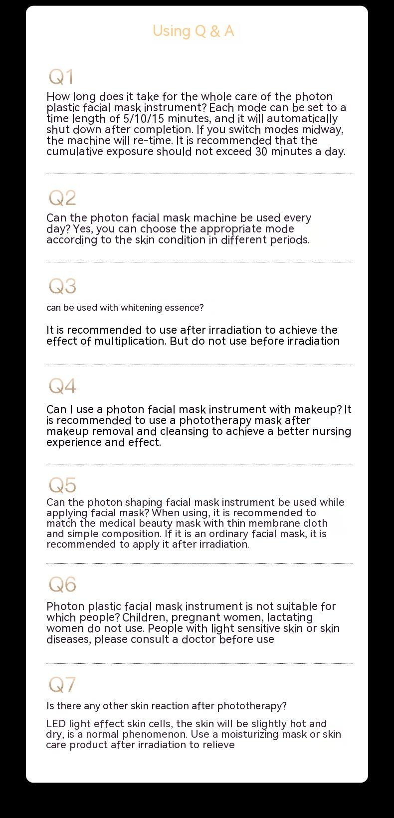 Hight Quality Medical Beauty Led Mask with Led Light Therapy Face Mask Infrared Led Mask Silicone