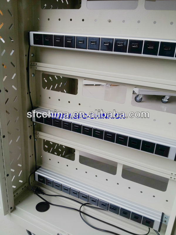 ETL FCC CE Approved alu- alloy 5V 2.1A USB 3 port Smart charge strip