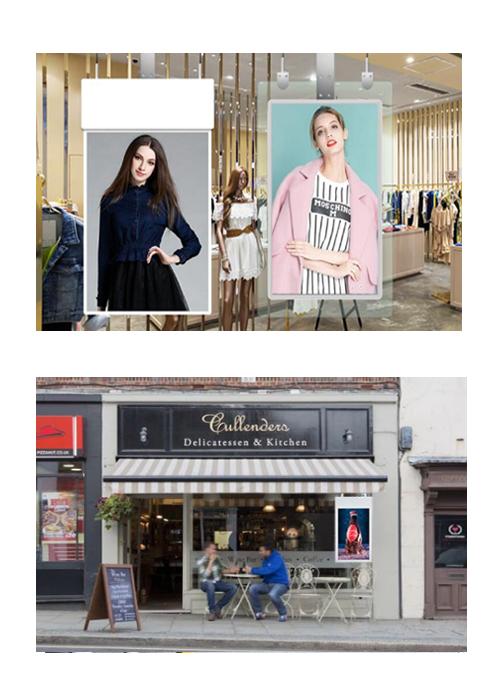 Hanging Double Sided LCD Display Digital Signage 49 Inch For Chain Stores