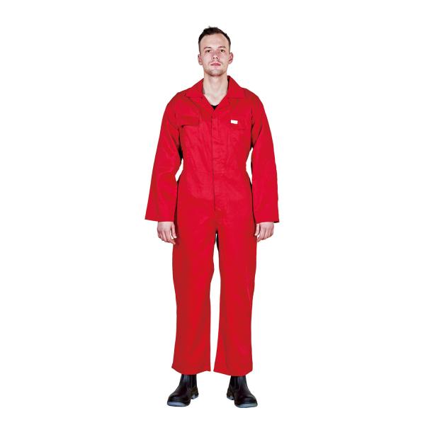 160g/sqm Fabric Red Reflective Workwear Coveralls for Workshop Clothing Overall