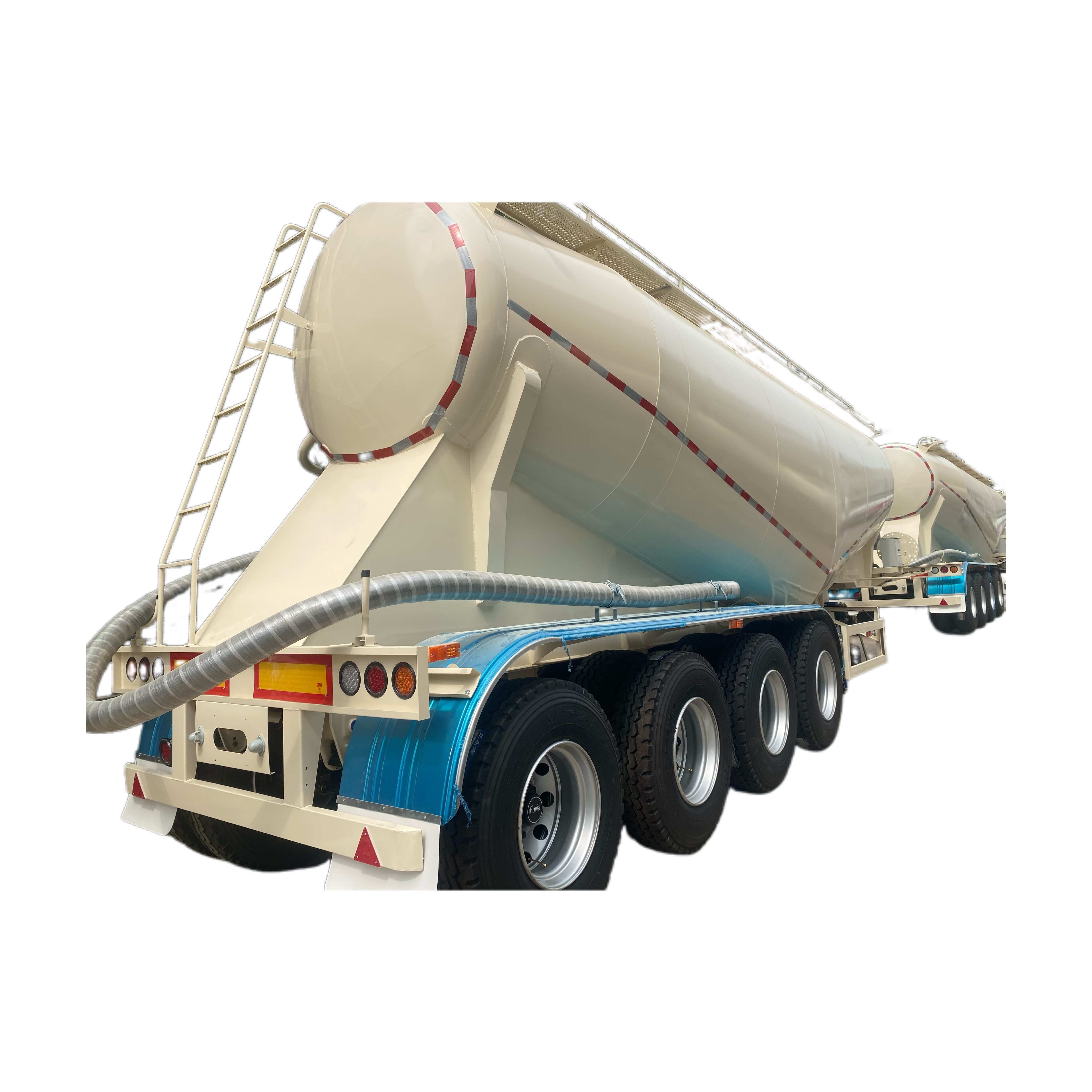 3 Axle Cement Tanker Semi Trailer Fly Ash Transport