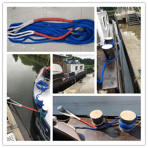 30mmx220m Blue Uhmwpe Rope 12 Strand Marine Braided Spectra Cord