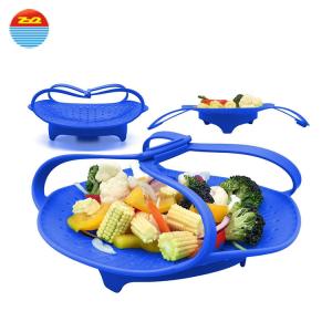 2018 Amazon Hot Sale Portable Foldable Vegetable Steamer