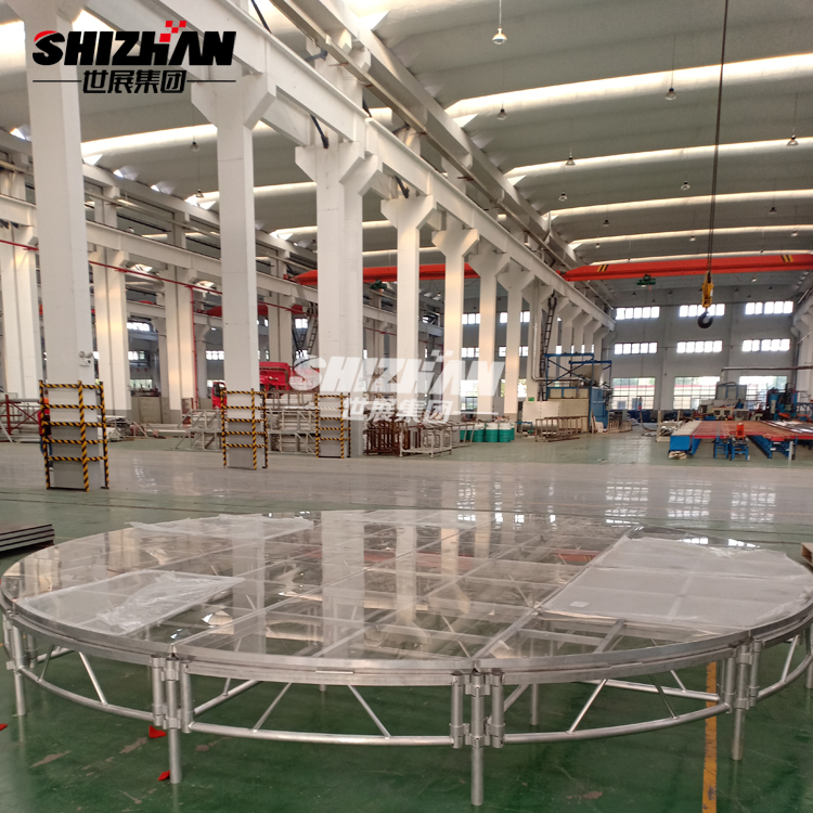 aluminum outdoor event glass stage