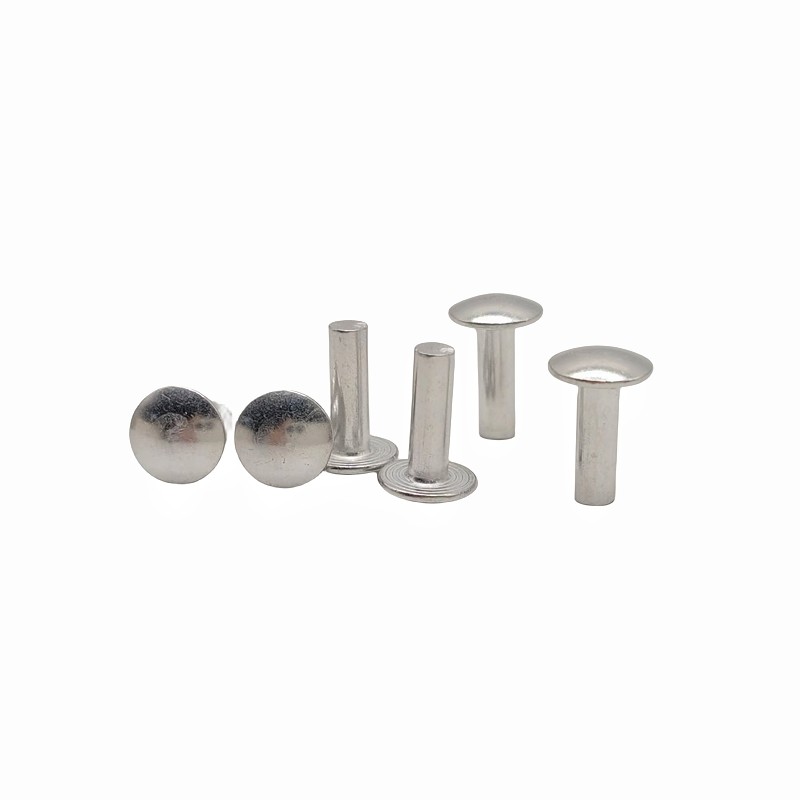 Factory Wholesale Custom Large Flat Head Solid Rivet Semi-Round Head Solid Aluminum Rivet Non-Standard Shaped Parts.