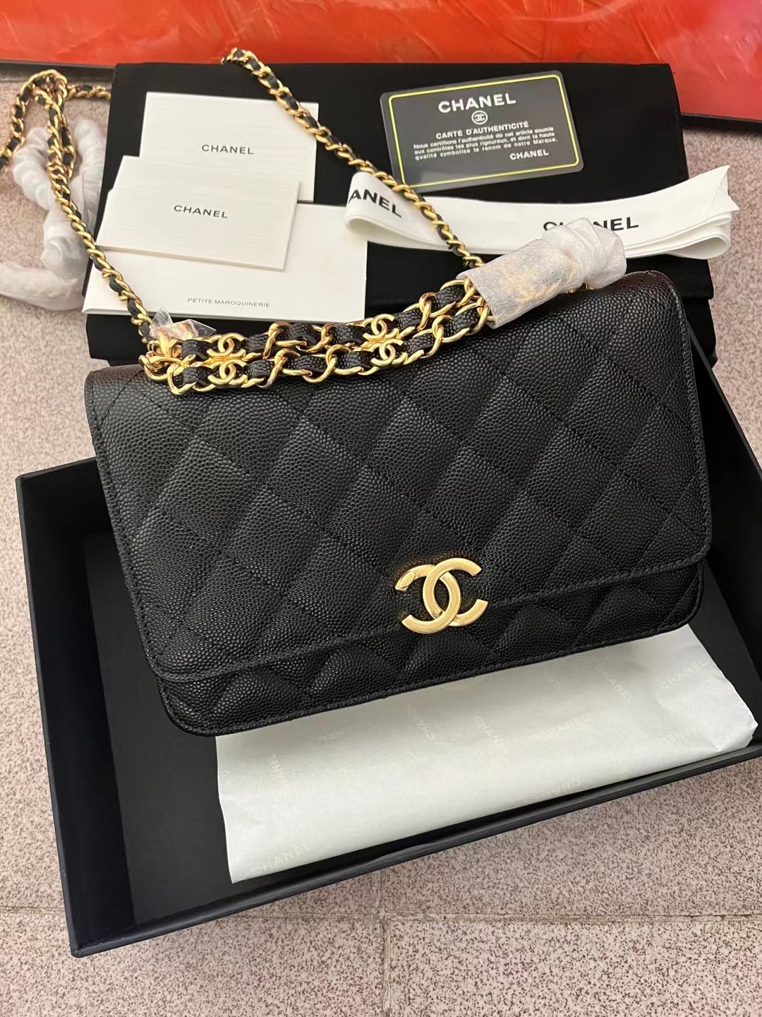 Classic KWOC Chain On Wallet Chanel Small Handbag AP3019