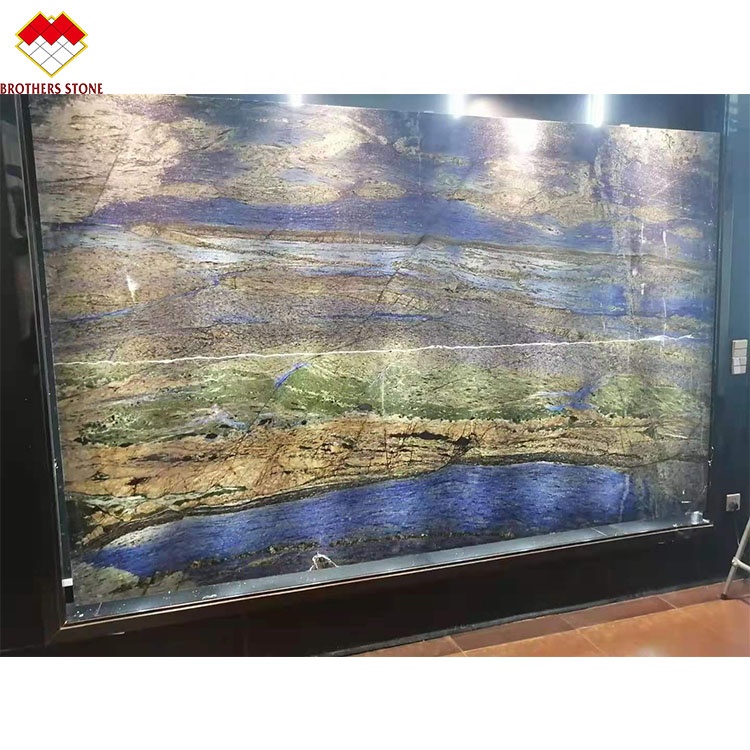 Customized Bolivia Blue Transparent Sodalite Onyx Marble for Big Slab or Cut to Size