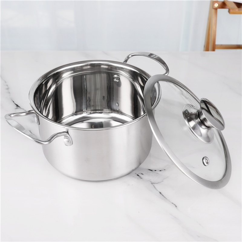 Non Stick 201 Stainless Steel 3pcs Hot Pot Stock Soup Pot