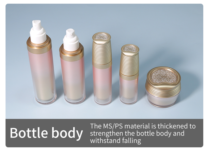 MS Skincare Acrylic Bottles 50g 100ml / 200ml Face Serum Bottle With Acceptable Customer ' S Logo