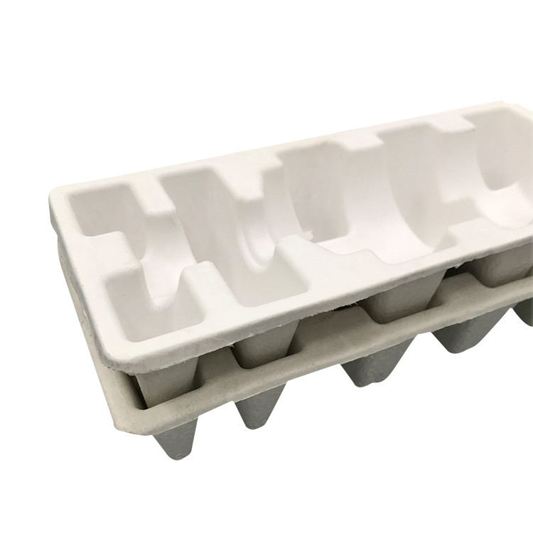Customized Dry Pressed Pulp Lined Grey Watch Pulp Packaging Tray Biodegradable