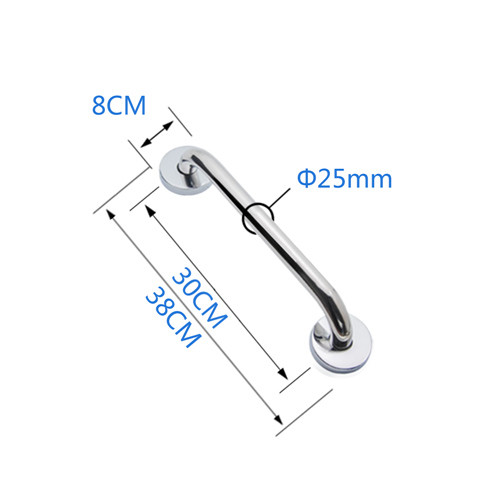Easy Clean Bathroom Fixtures And Fittings / Polished Bathroom Grab Rails Max Load 150KG