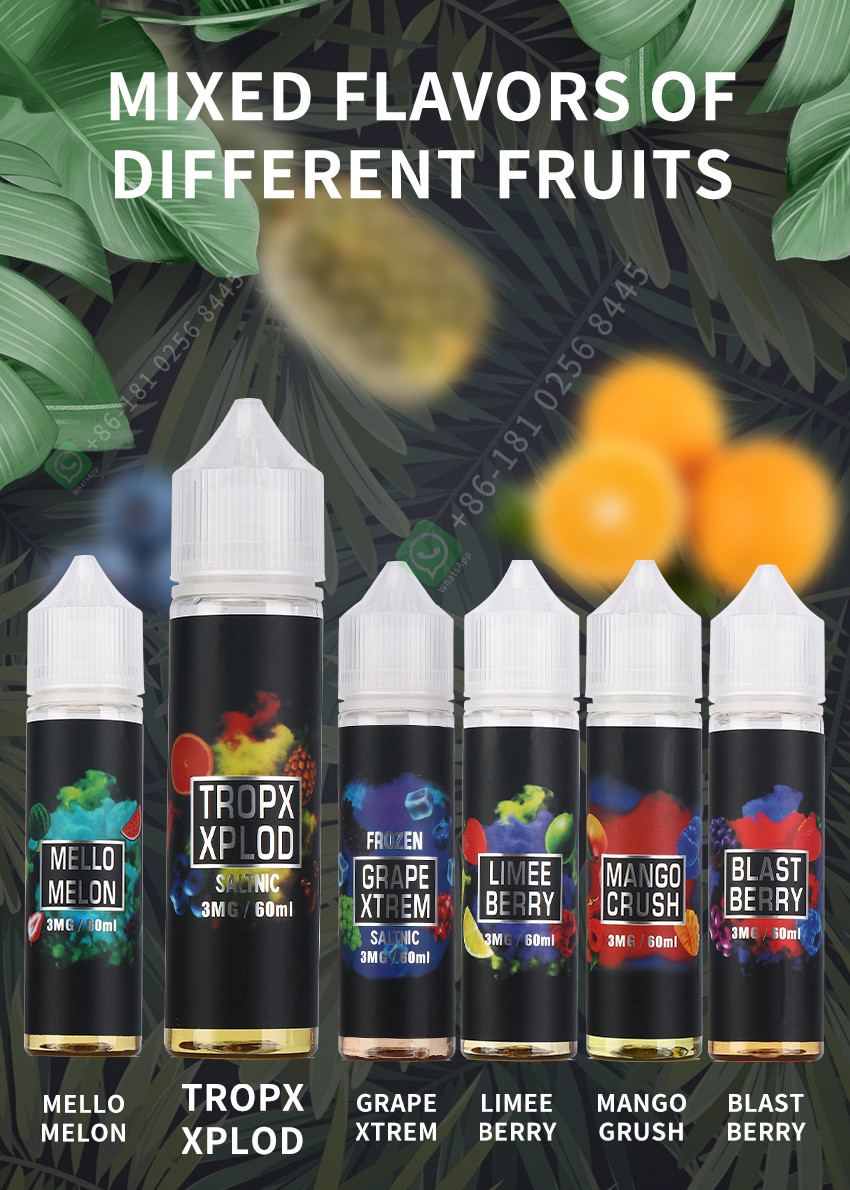 TROPX Xplod E-Juice E Cig Vaping Liquid E-Liquid Orange Flavor Customization