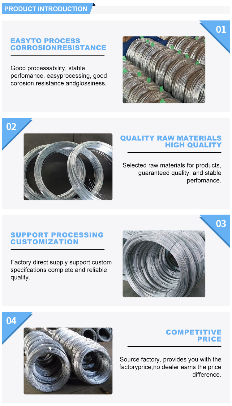 Decoiling Service 4.5mm Galvanized Steel Wire with Electro Galvanized Technique