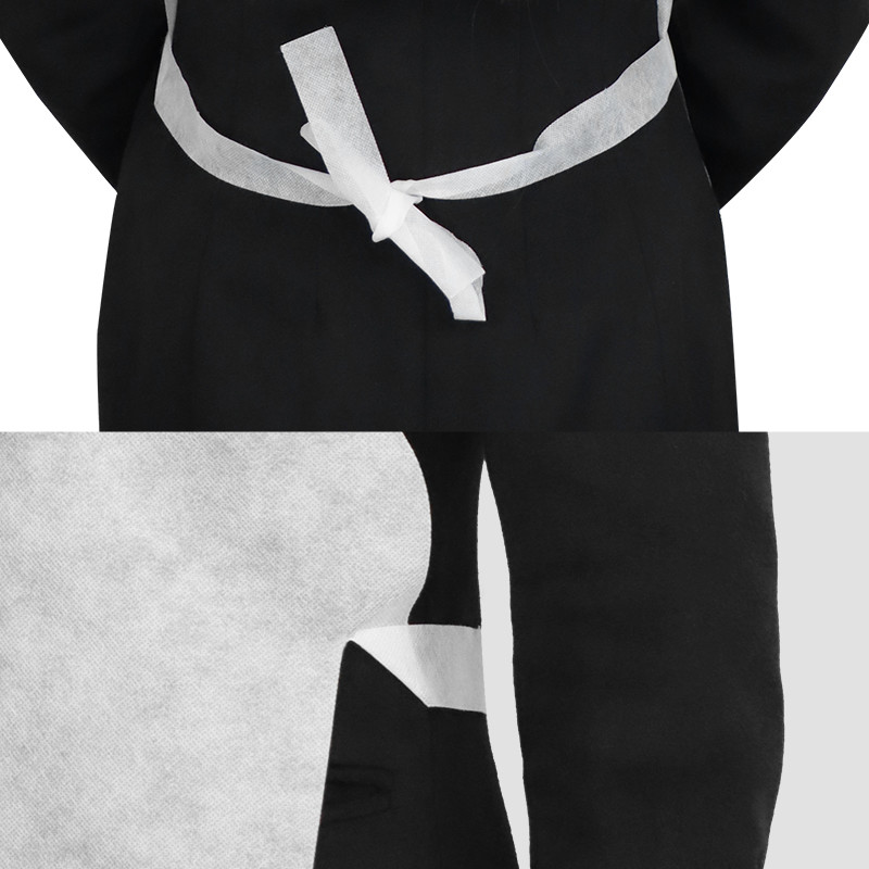 OEM Adjustable Disposable Non Woven Apron Sleeveless AZO Free