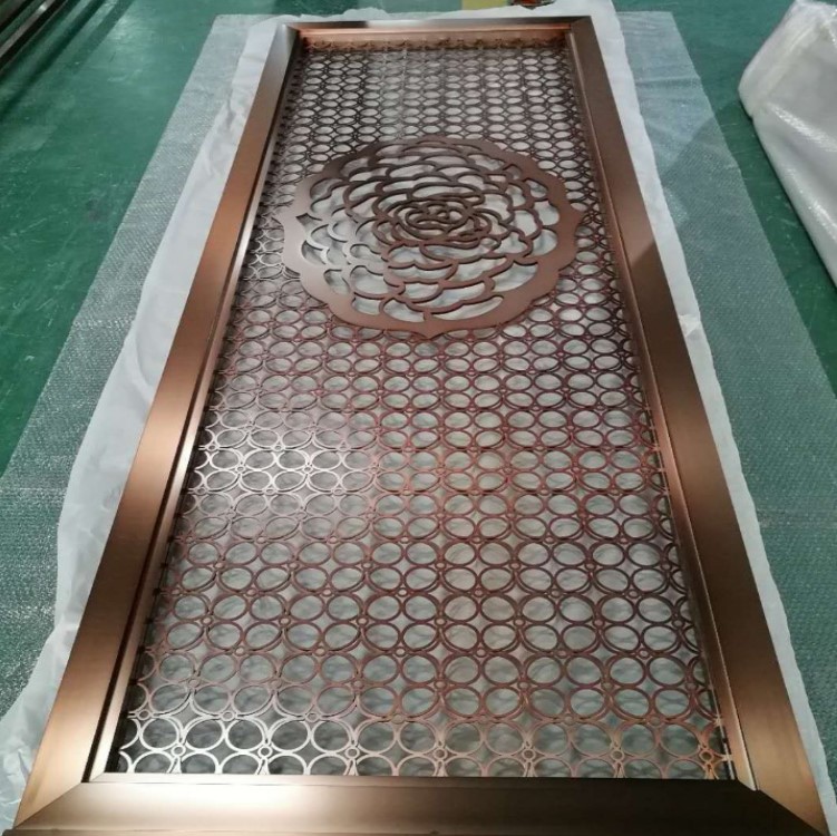 Laser cutting screen decoration room divider metal wall partition