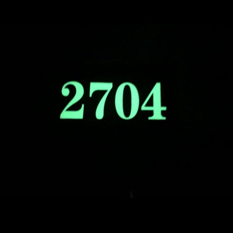 Photoluminescent House Number Sign Glow In The Dark