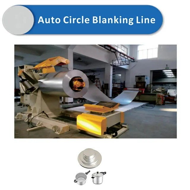 Stainless Steel Sheet Circle Blanking Line For Irregular Material for cookware metal ware