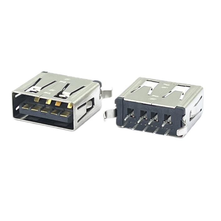 USB3.0 Type A PCB DIP USB Connector 180 Degrees Socket RVS HF
