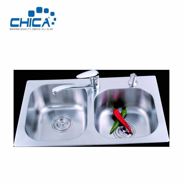 Stainless Steel Kitchen Sink Double Bowl Kitchen Sink Press Kitchen Sink With