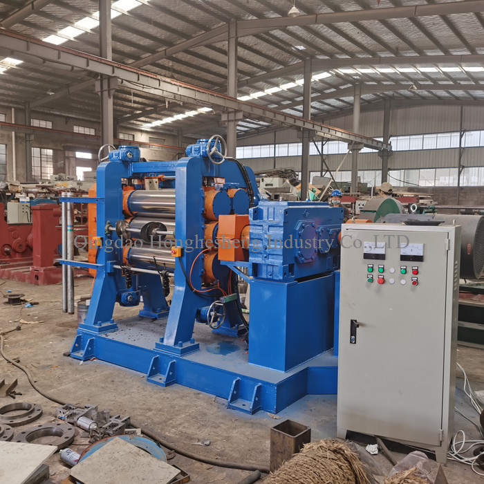  Rubber 3 Roll Calender Machine High Accuracy Manufactures
