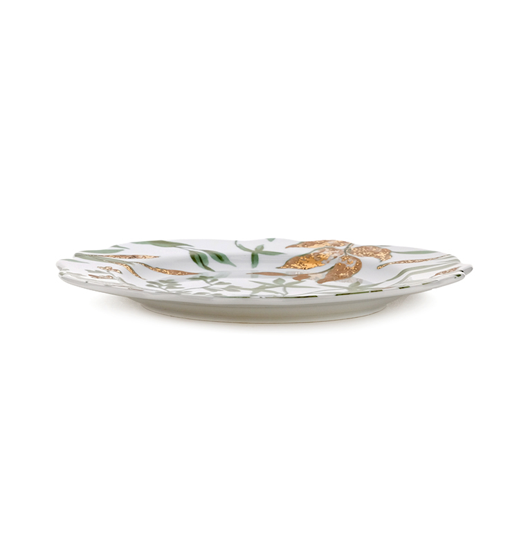 Plates Porcelain Plate Autumn Tableware Boutique Gift Set Hot Sale New Design Royal Ceramic Plate Dish Round Food Safety