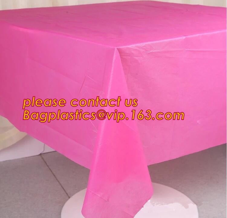 WHOLESALE DISPOSABLE PE PRINTED POLKA DOTS PARTY TABLE CLOTH, TABLE COVER,1PCS/BAG,600BAGS/CTN,SEASONAL PACKAGING TPU EV