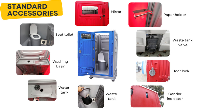 Anti UV Plastic Portable Toilet