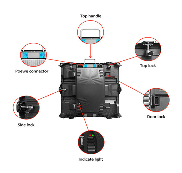 8 Scan Movable P6 Outdoor Rental Screen Led Video Wall