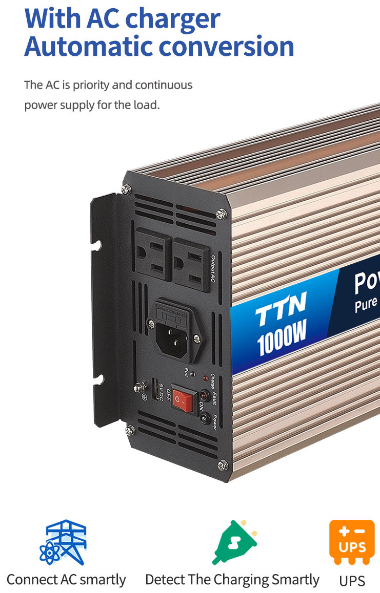 600W To 4000W Pure Sine Wave Power Inverter With Wireless Remote Control