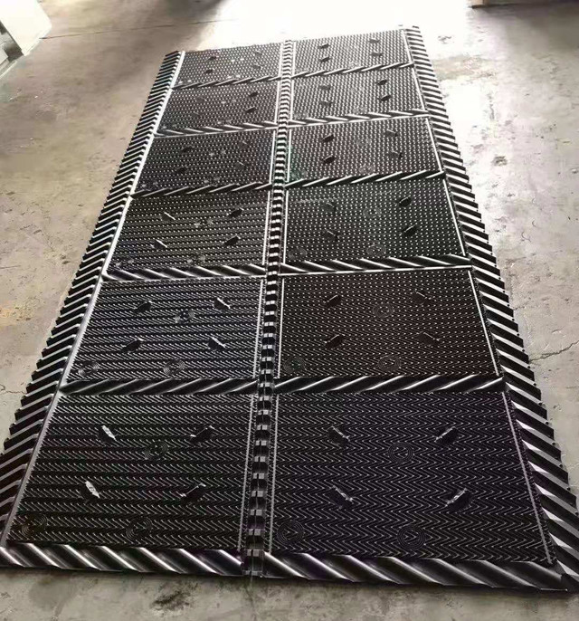 Black Cooling Tower Infill Cooling Tower Package PVC Filler 810mm*3660mm