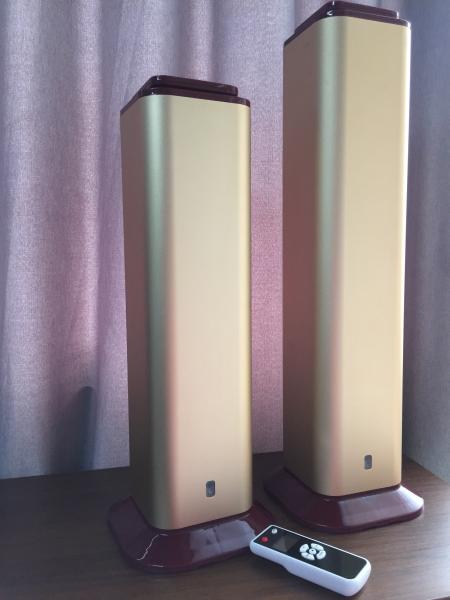 195*195*530mm Standing Alone Gold Color Commercial Aroma Diffuser Machine Remote