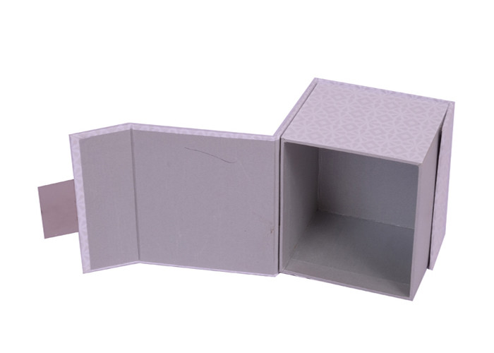 Die Cut Rectangle Rigid Setup Boxes , Lidded Cardboard Boxes Hot Stamping Finishing