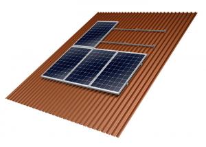 China Home Solar Panel Roof Mounting Systems 10-60° Tilt Angle Anodized Anti - Corrosive on sale