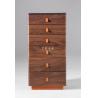Buy cheap Modern Walnut Wooden Chest 6 Drawer Cabinet from wholesalers