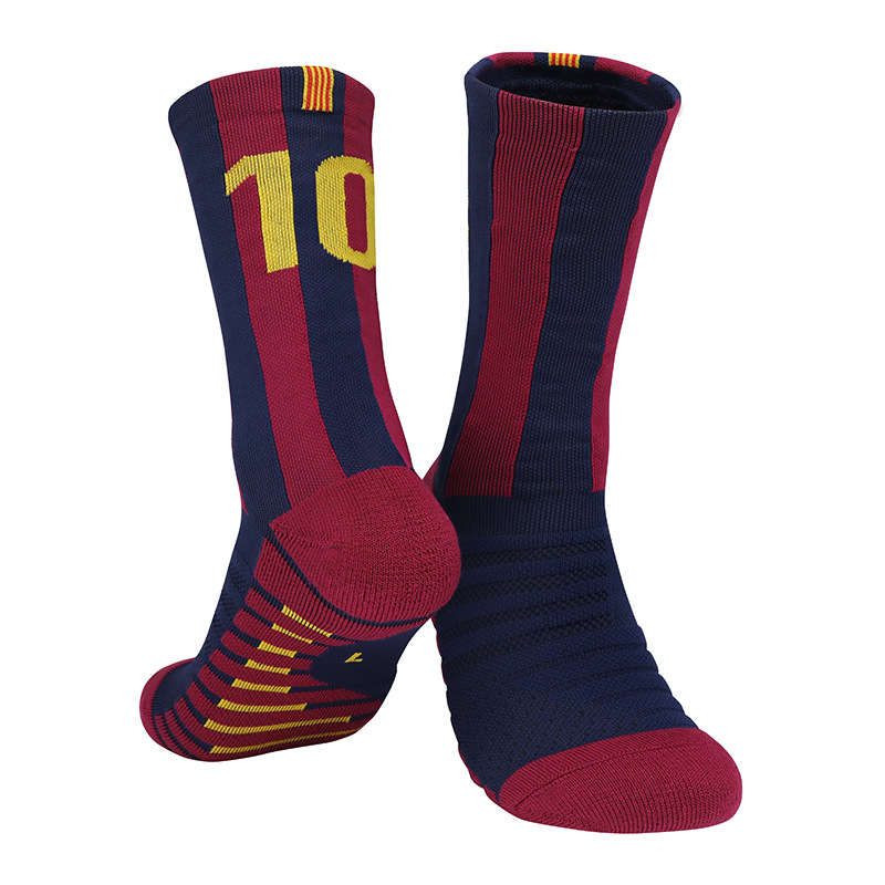 Adult Socks Custom Design for Breathable Anti Slip Basketball Football Training Sports