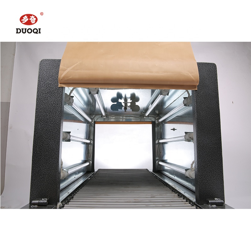 Plastic Film Shrink Wrapping Machine with Roller Conveyor and Temperature Range of 0-300°C
