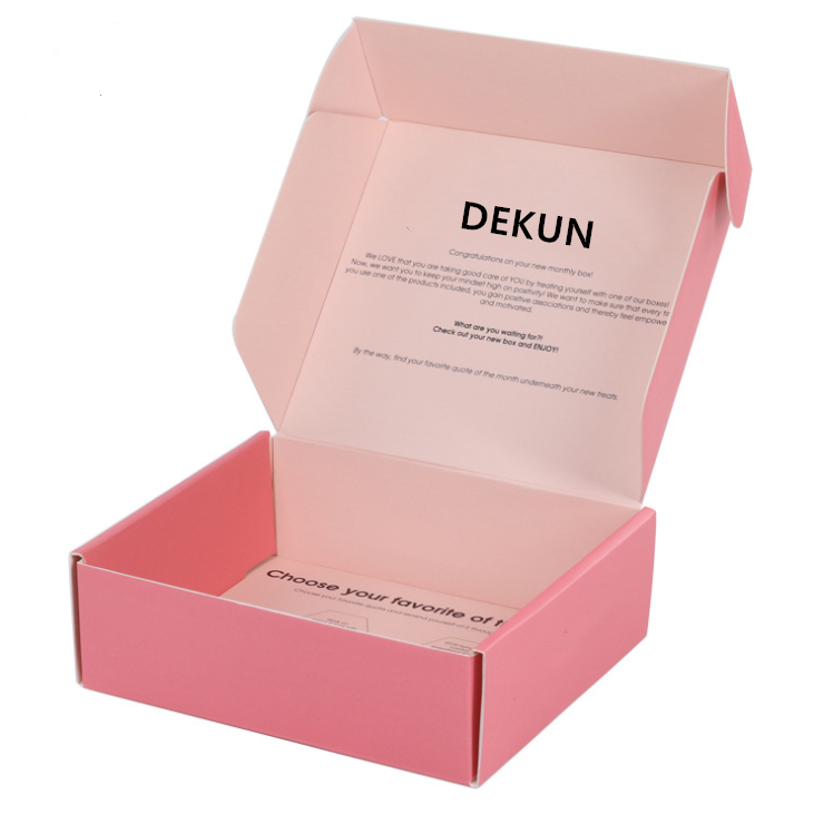 9x6x4 Personalized Mailer Boxes Front Tuck End Recyclable Corrugated Board