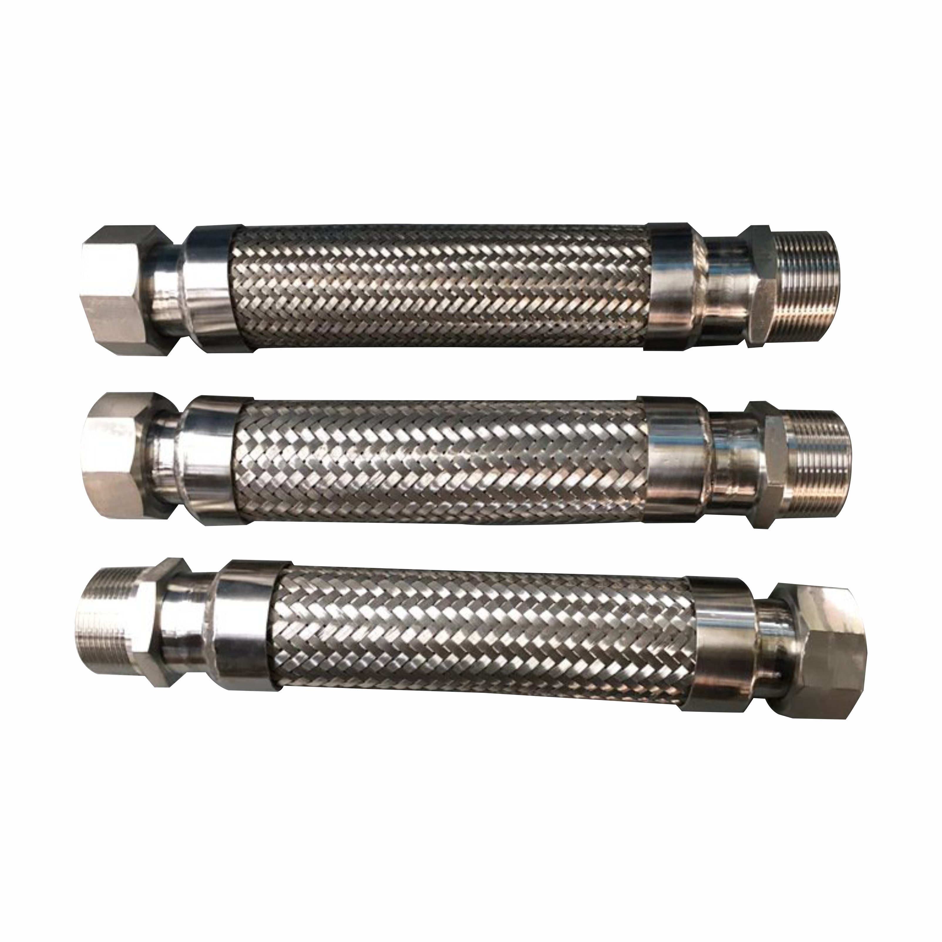 High Temperature Resistant Stainless Steel Braided Flex Hose Flange Metal Braided Hose Fittings