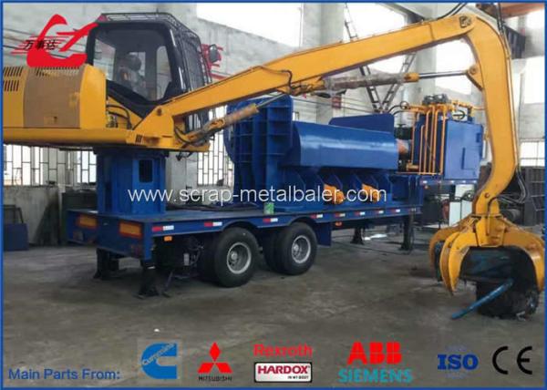 Customized Car Logger Baler , Waste Steel Scrap Metal Bailing Press Machine