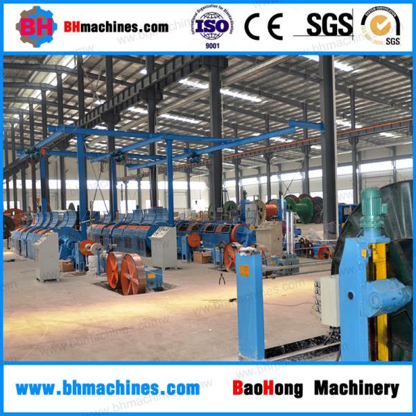 tubular stranding steel wire rope twisting machine bearing type tubular aluminum